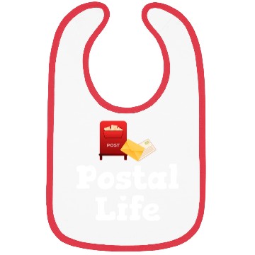 Discover Postal Life Funny Worker Postman Mailman Letter Bibs