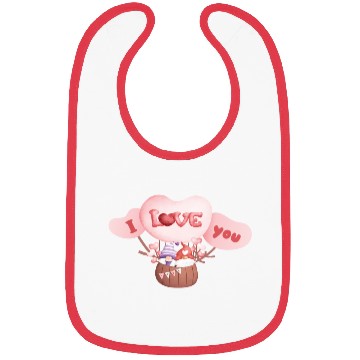 Discover Happy Valentine's Day with gnomes Bibs