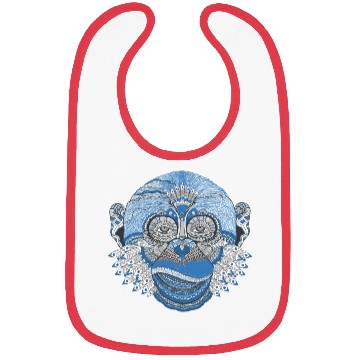 Discover Monkey Mandala Art Bibs