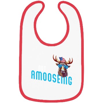Discover Not Amooseing Cool Moose Bibs