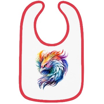 Discover Cool Colorful Watercolor Phoenix Bibs