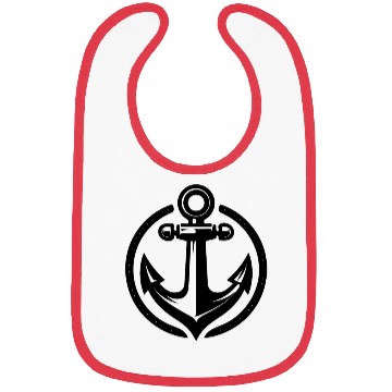 Discover Vintage Old Wet Anchor In Circle Logo Bibs