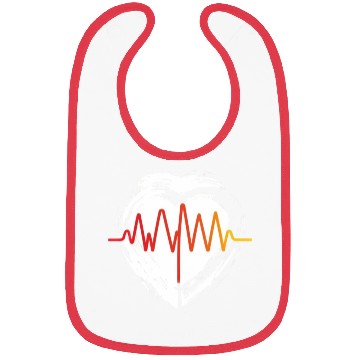 Discover Valentine's day heartbeat Bibs