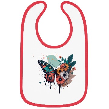 Discover Metamorphora Butterfly Nature Flowers Branches Bibs