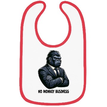 Discover No monkey Business - Gorilla Bibs