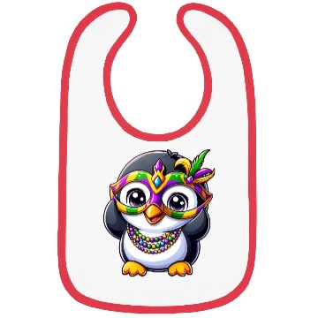 Discover Mardi Gras Penguin Party Bibs