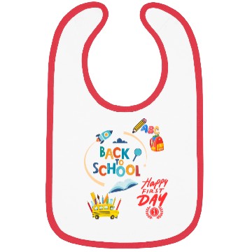 Discover Happy First Day Back To School Bibs