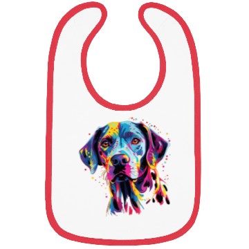 Discover Watercolor Colorful Dalmatian Bibs