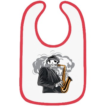 Discover Death Song Saxophonist Gift Bibs