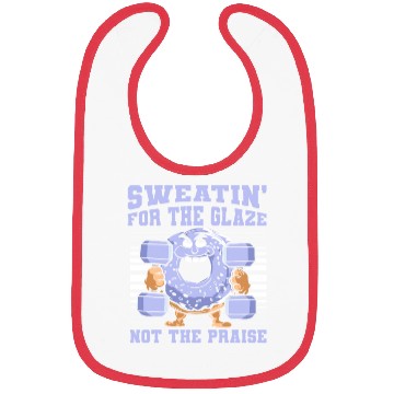 Discover Fitness Donut Funny Donut Gym Bibs