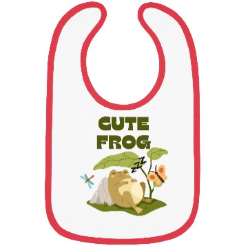 Discover Green Enjoy Life Frog Bibs