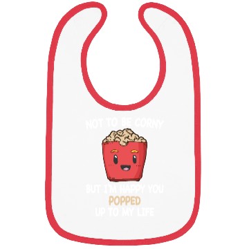 Discover Popcorn Relationship Lovers Corny Popped My Life Bibs