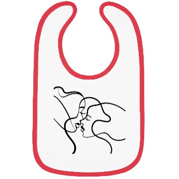 Discover Lesbian Couple Line Art Bibs