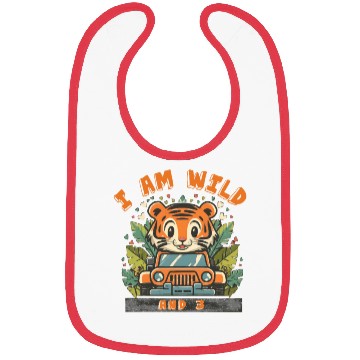 Discover Tiger with Kids wild Bibs
