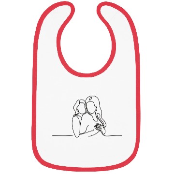Discover Line Art Lesbian Couple Bibs