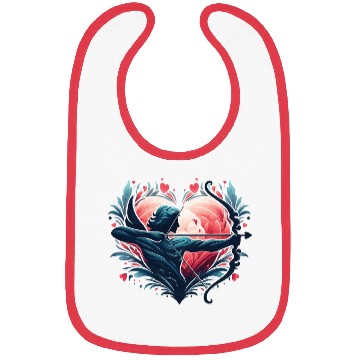 Discover Valentine's Day 2024 - Cupid's arrow lover heart Bibs