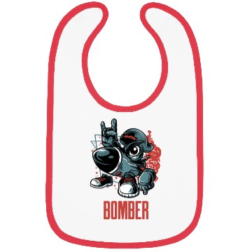 Discover Street Style Bomber Rocket Aircraft Bibs