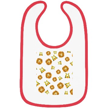Discover Lion Pattern Posters and Art Prints Bibs