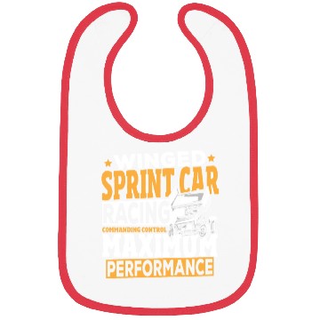 Discover Winged Sprint Car Racing Commanding Control Bibs