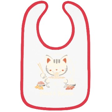 Discover Funny Cat Paws and Ramen Kawai Bibs