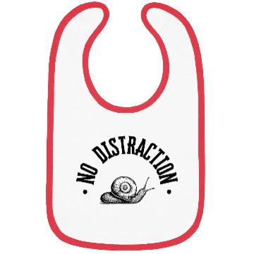Discover Beige and Black Typography Snail Lover Bibs