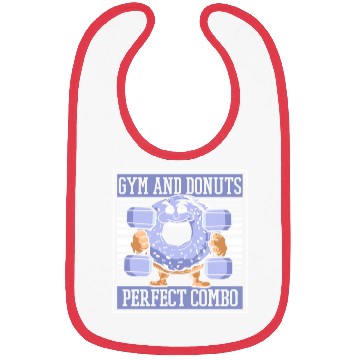 Discover Fitness Donut Funny Donut Gym Bibs