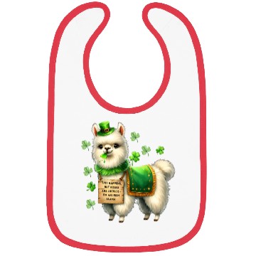 Discover Irish LLAMA lucky charm Bibs