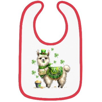 Discover Irish LLama St Patrick Day Bibs