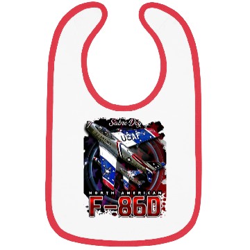 Discover F86D Sabre Dog Vintage Us Air Force Fighter Aircra Bibs