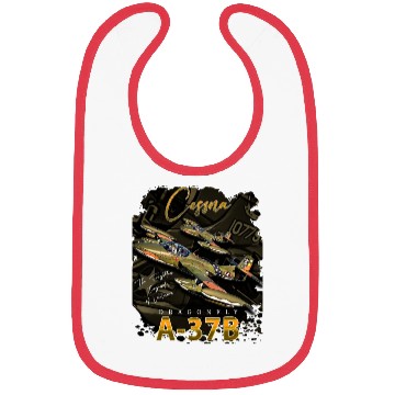 Discover Cessna A-37 Dragonfly American Light Attack Plane Bibs