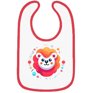 Discover Orange lion Bibs