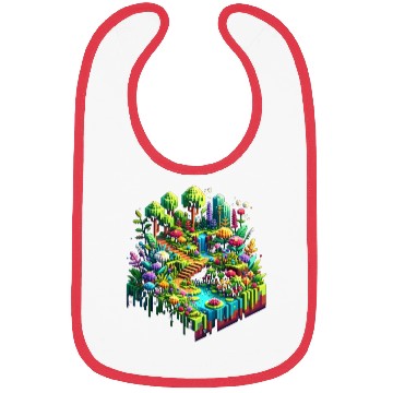 Discover Voxel Enchanted Forest Bibs