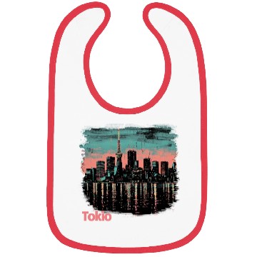 Discover Tokyo Skyline Bibs