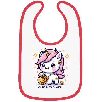 Discover Adorable Crypto Unicorn Cute Bitcoiner Bibs