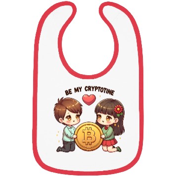 Discover Be My Cryptotine: Adorable Bitcoin Couple Bibs
