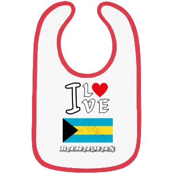 Discover I Love Bahamas Bibs