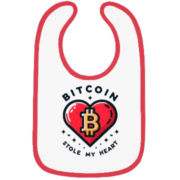 Discover Bitcoin Stole My Heart Love Affair Bibs