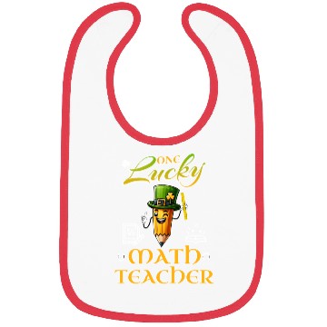 Discover One Lucky Math Teacher Bibs