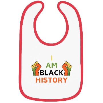Discover I am black history Bibs