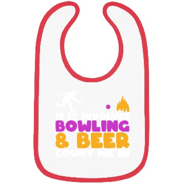 Discover Beer Bowling Lover Bibs