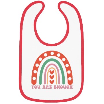 Discover "You are enough" - Positive mindset message Bibs