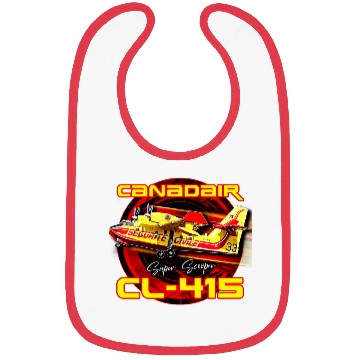 Discover Canadair cl-415 Super Scooper firebomber Aircraft Bibs