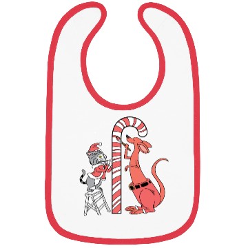 Discover Delicious Candy Cane Foodie and Candy Lover Gift Bibs