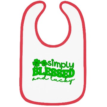 Discover Simply Blessed And Lucky Bibs