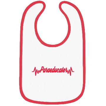 Discover Mummy's work Heartbeat Mom Teacher Paraeducator Bibs