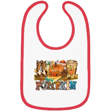 Discover Hey Pumpkin Bibs
