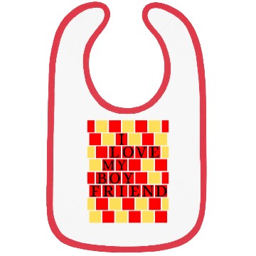 Discover I Love My Boyfriend Bibs