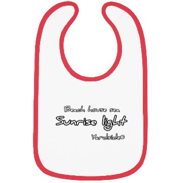 Discover Beach house sea Sunrise light Yardside font Bibs