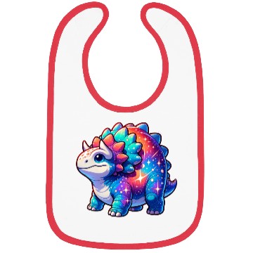 Discover Cute Galaxy Ankylosaurus Bibs