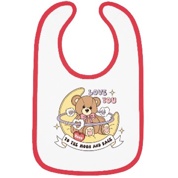 Discover Cute Valentine's Day Teddy Bear Bibs